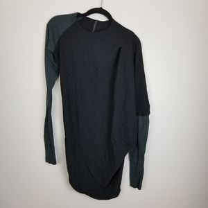 Improvd asymmetrical long sleeve sweater